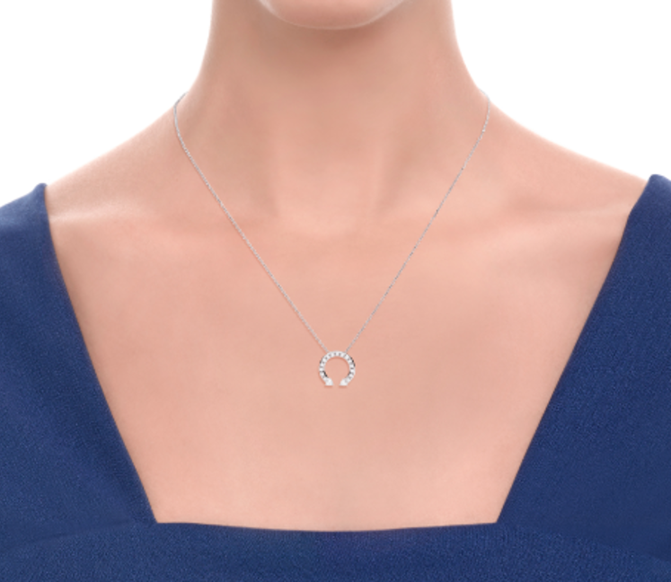 0023299 Collana Donna Anniversary More In Oro Bianco Gioielli Recarlo P86fa013038 45 750