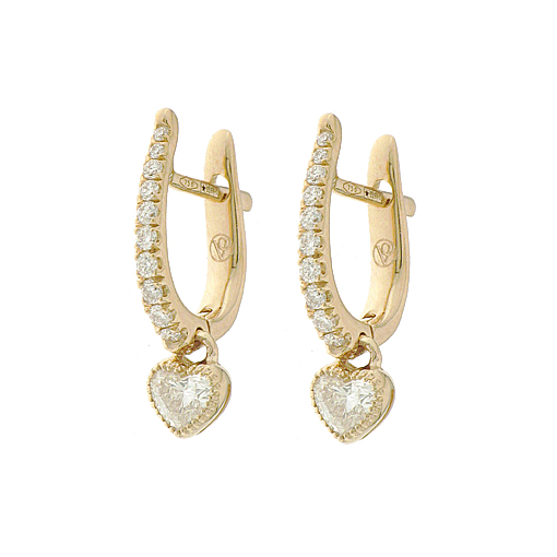 Orecchini Valentina Callegher Cuoricino Diamanti 10559DOR