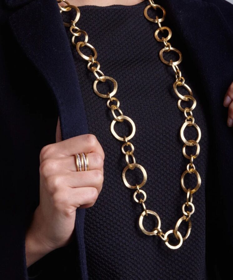 Alternative view of Anello Marco Bicego Jaipur Link & Diamond AB479 B Y 02