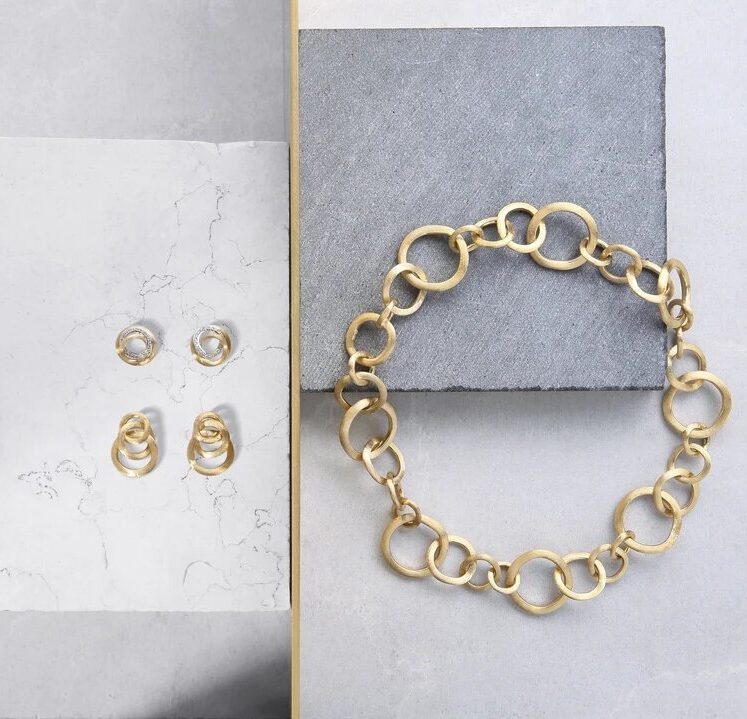 Alternative view of Orecchini Marco Bicego Jaipur Link & Diamond OB1007_B_YW_Q6