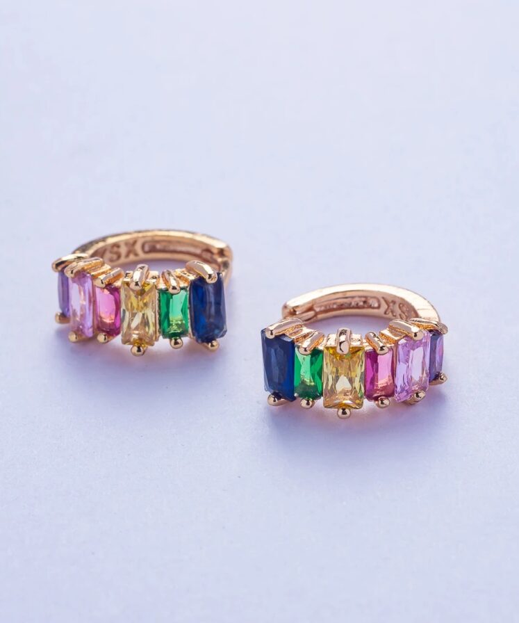 Alternative view of Orecchini Casadei Cerchietti Multicolor