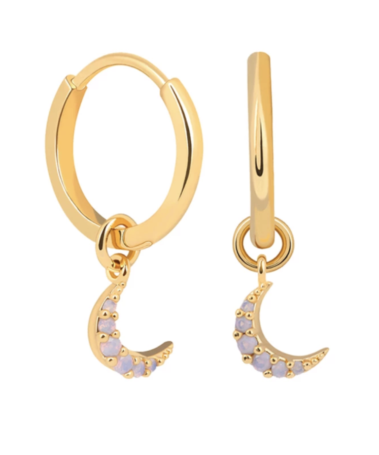 Orecchini Cerchietti Luna Magica