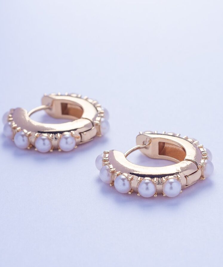 Orecchini Casadei Cerchietti con Perle