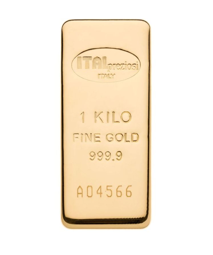 Lingotto Oro 1 Kg Verticale Italpreziosi