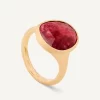 Lunaria 18k Yellow Gold Ring With Thulite 1130205194