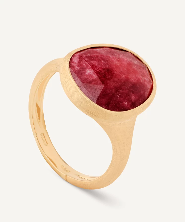 Lunaria 18k Yellow Gold Ring With Thulite 1130205194