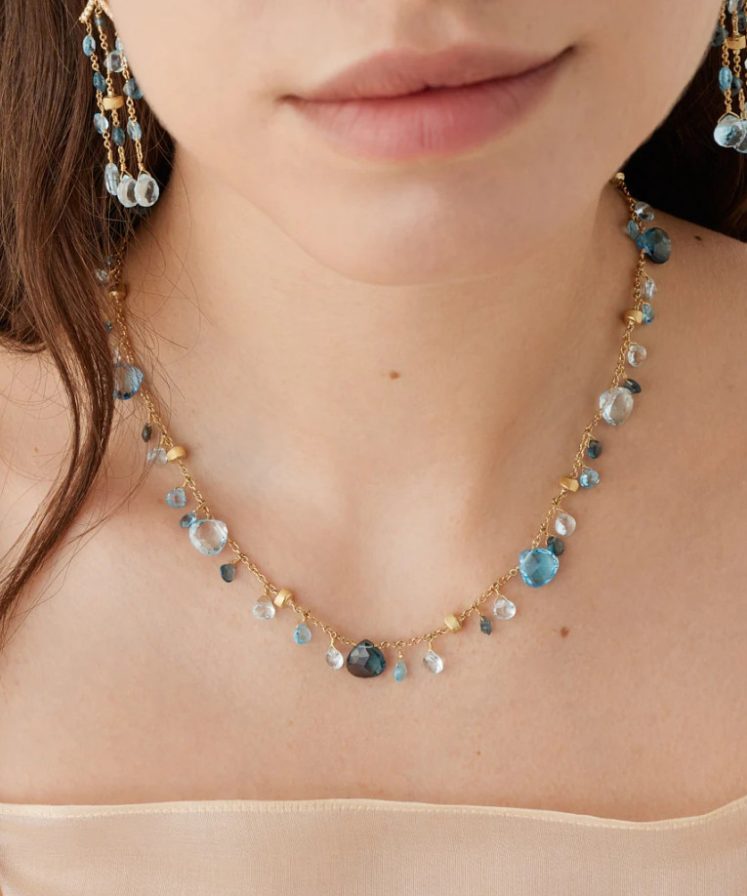 Marco Bicego Paradise Collana In Oro Topazi Azzurri E London Ref Cb2584 E Tp01 (1)