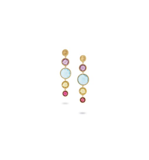 orecchini oro giallo e tormaline multicolore jaipur marco bicego ob1577 mix01 y