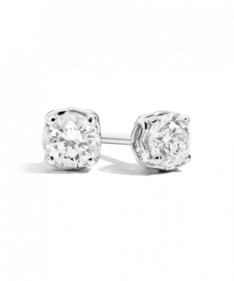 Orecchini Punto Luce Donna Recarlo Anniversary In Oro Con Diamanti E01px001023